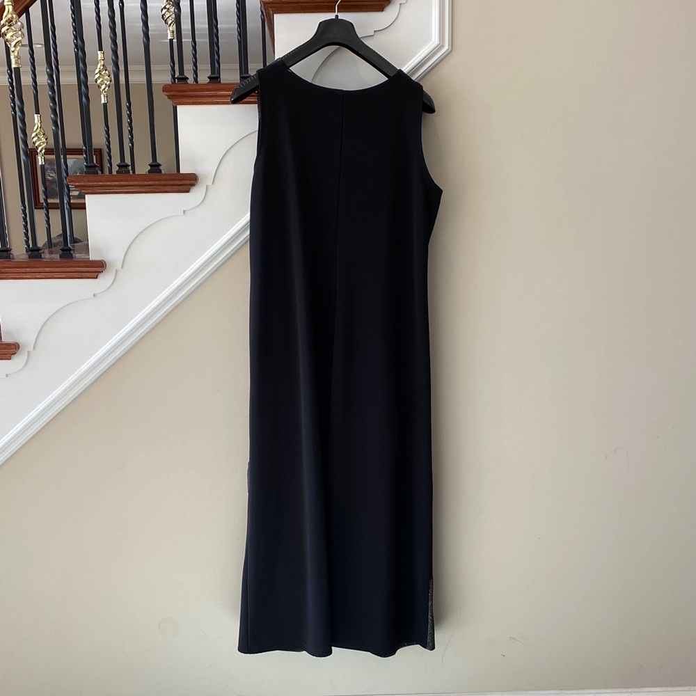 Onyx Nite Black and Silver Maxi Dress - Picture 4 of 7